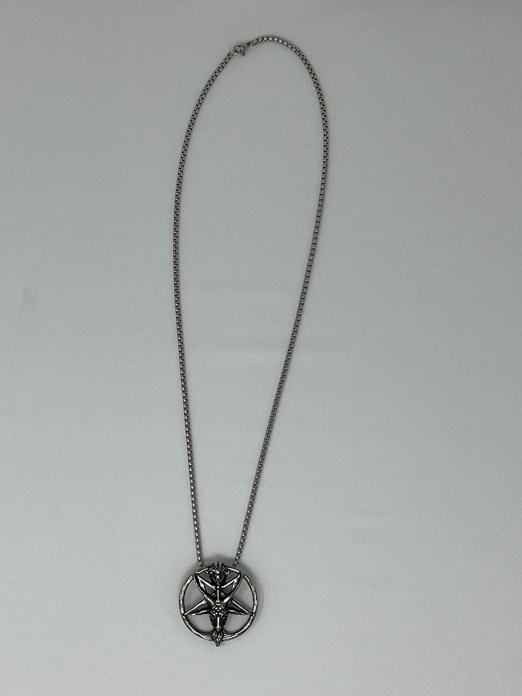 Baphomet Pendant Necklace - Stainless Steel Chain 24 Inch
