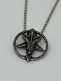 Baphomet Pendant Necklace - Stainless Steel Chain 24 Inch